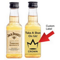 Jack Daniels Honey Whiskey Mini 50 Ml. Bottle w/Custom Label